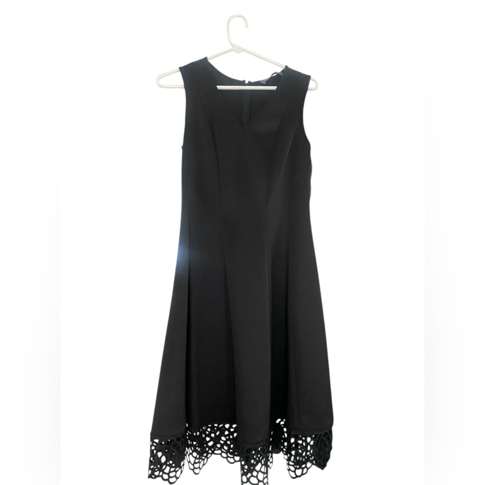 New With Tags Donna Rico Women's Sleeveless Lace-Hem Knit Dress size 8